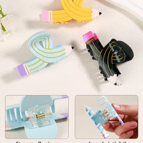 Pencil Hair Claw Hair Clip-3