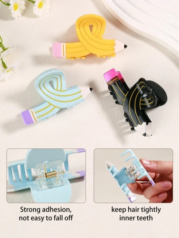 Pencil Hair Claw Hair Clip-3