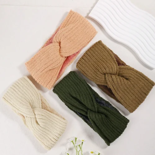 2 Pack Plush Wool Headband