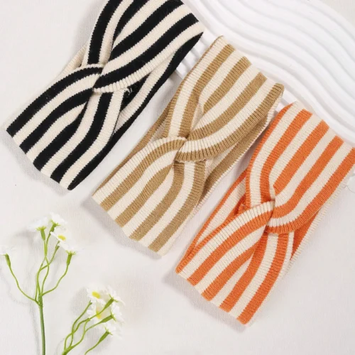 Striped Knitted Headband