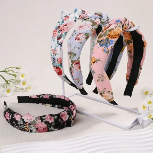 4-Pack Floral Knotted Headband