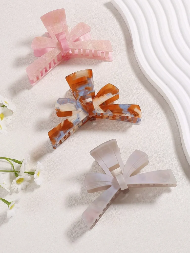 Bow Acetate Hair Claw