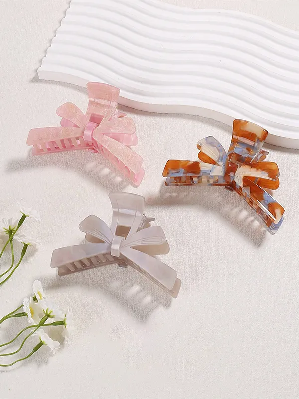 Bow Acetate Hair Claw