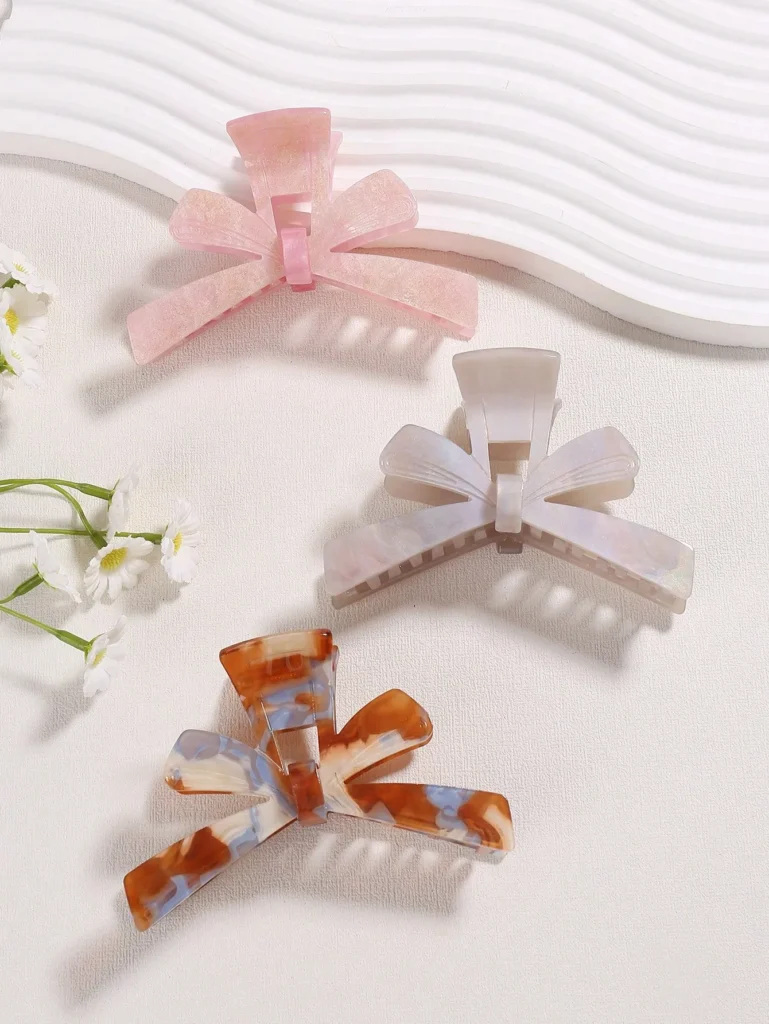 Bow Acetate Hair Claw