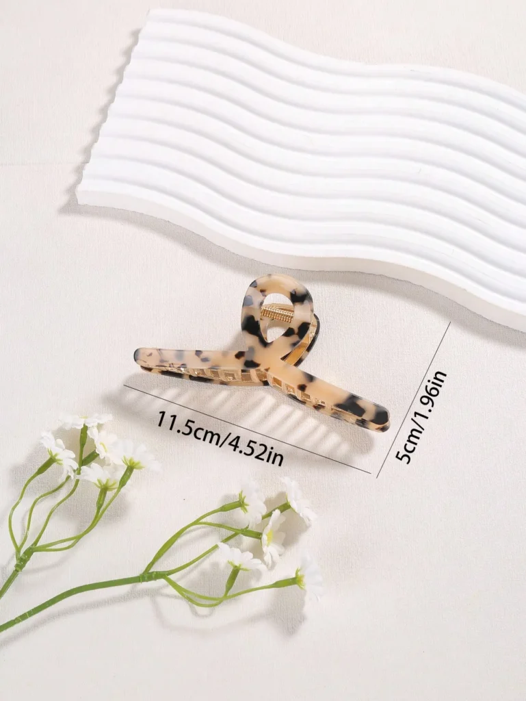 Leopard Print Hair Claw Hair Clip-2