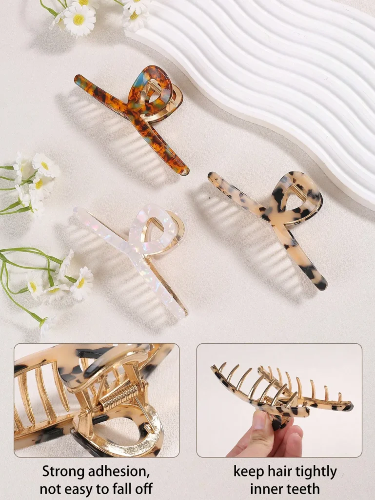 Leopard Print Hair Claw Hair Clip-2