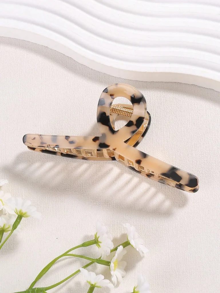 Leopard Print Hair Claw Hair Clip-2