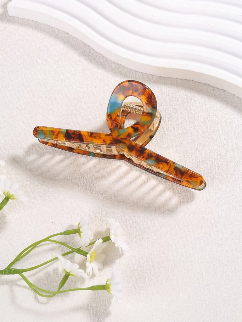 Leopard Print Hair Claw Hair Clip-2