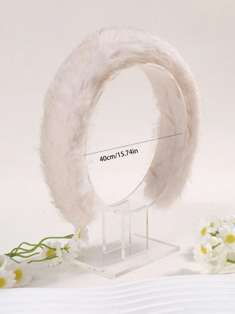 Plush Solid Color Headband-4