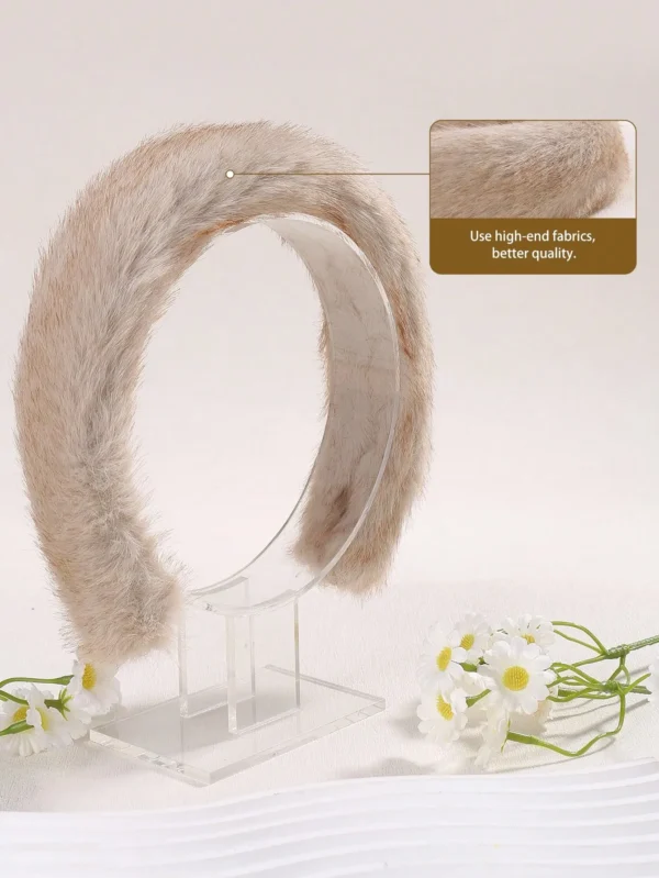 Plush Solid Color Headband-4