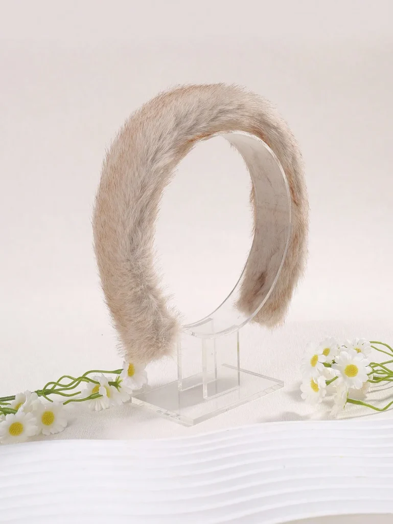 Plush Solid Color Headband-4