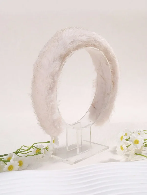 Plush Solid Color Headband-4