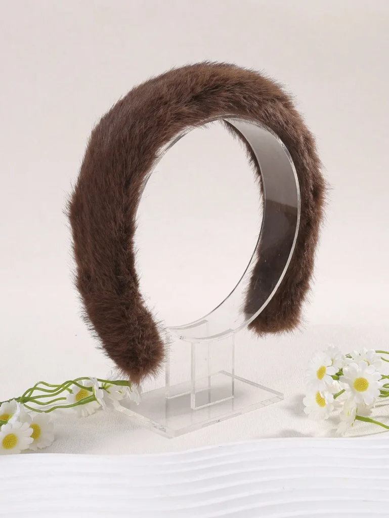 Plush Solid Color Headband-4