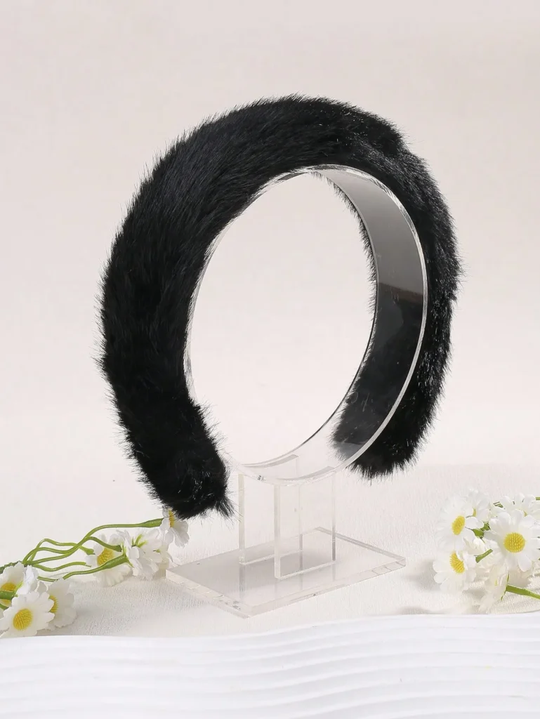 Plush Solid Color Headband-4