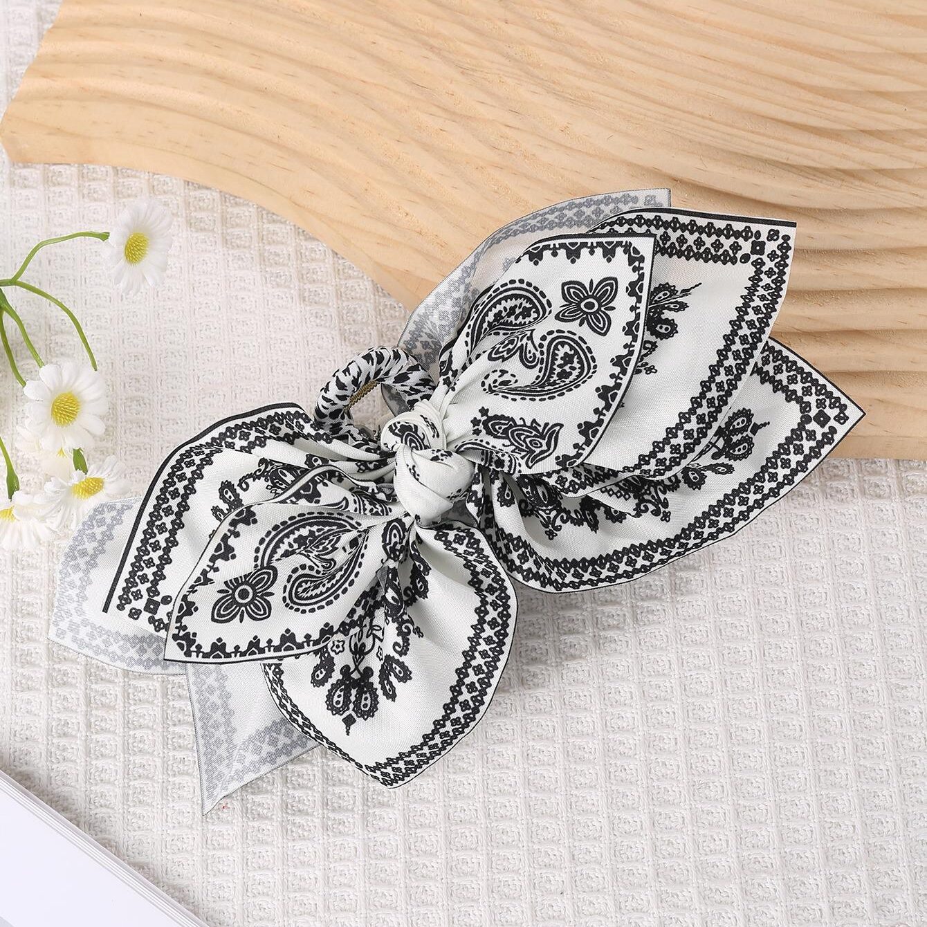 1pc Bandana Flower Boho Bowknot