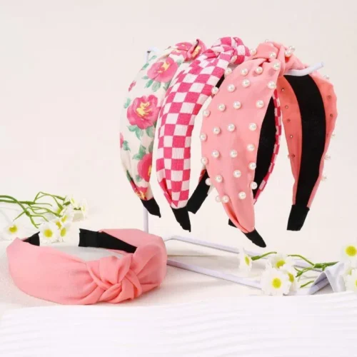 Pink headband set