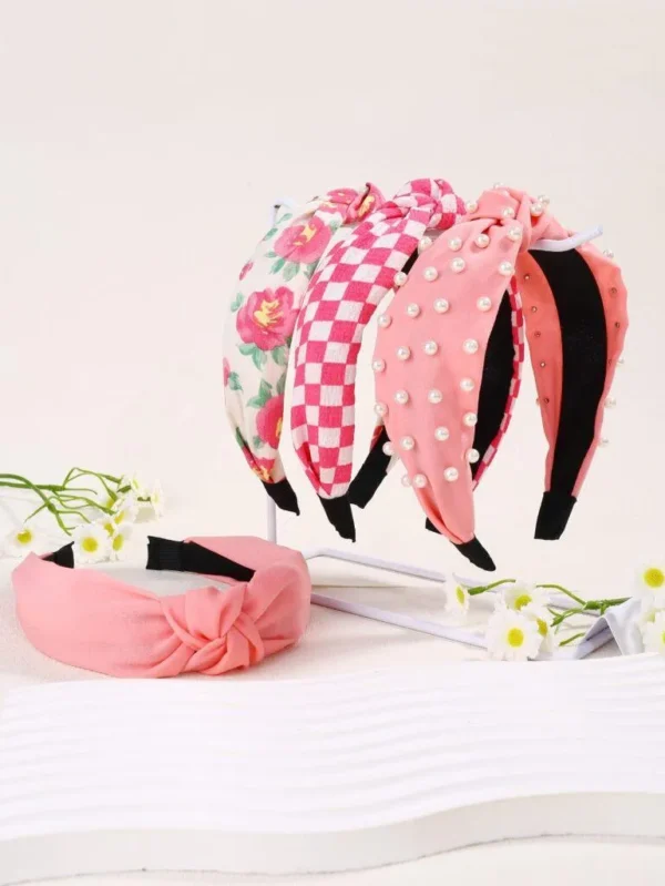 Pink headband set