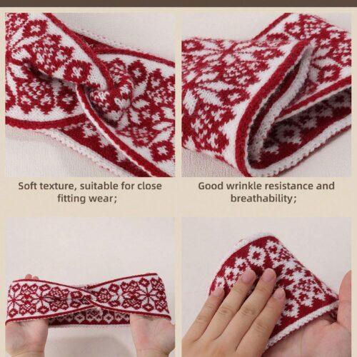 1 Pack Knitted Boho Knotted Elegant Casual Warm Headband Hair Accessories for Women