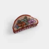Flower Print Hair Clips