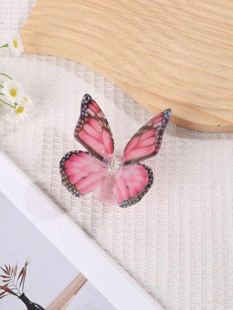 butterfly acetate hair clip