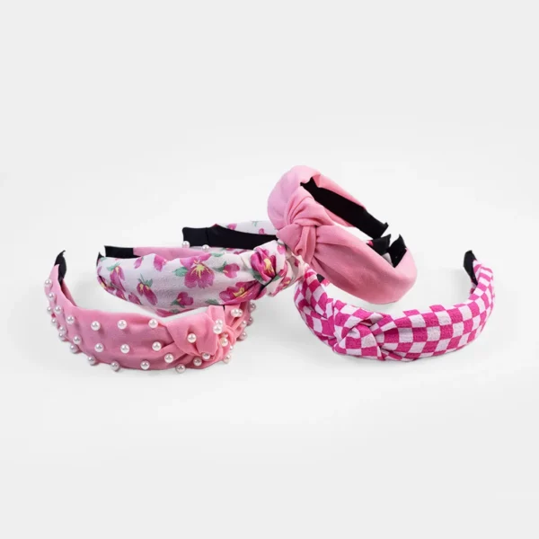 Pink headband set