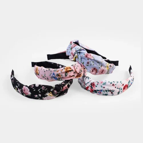 4-Pack Floral Knotted Headband