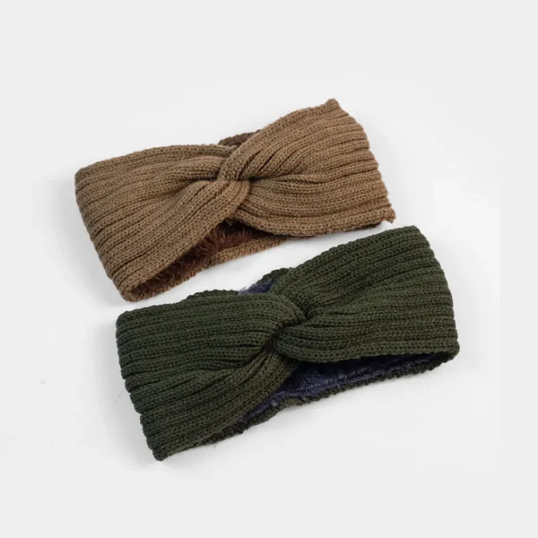 2 Pack Plush Wool Headband