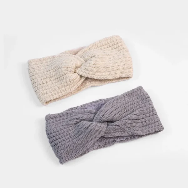 2 Pack Plush Wool Headband