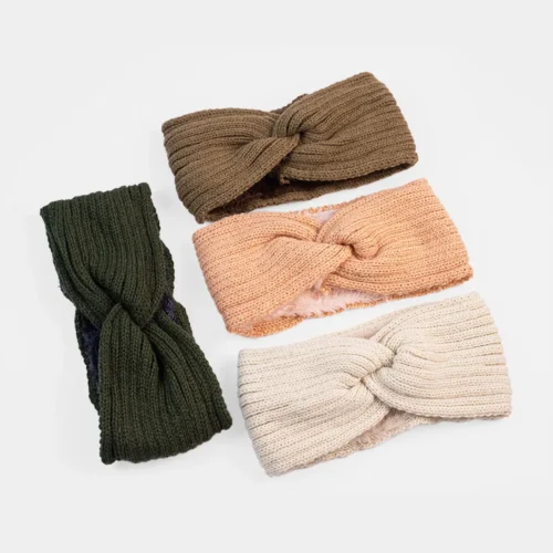 2 Pack Plush Wool Headband