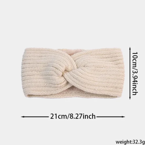2 Pack Plush Wool Headband
