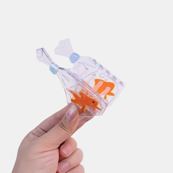 Acetate transparent small fish hair catch