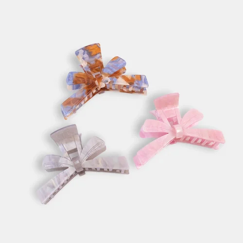 Bow Acetate Hair Claw