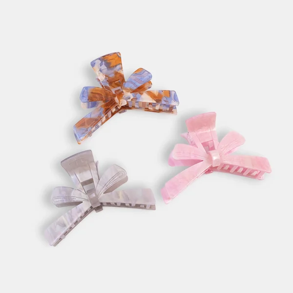 Bow Acetate Hair Claw