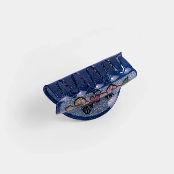 Flower Print Hair Clips