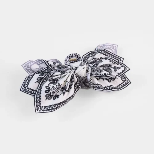 1pc Bandana Flower Boho Bowknot Women Street Elegant Casual Hair Claw Hair Clip Hair Accessories for Women