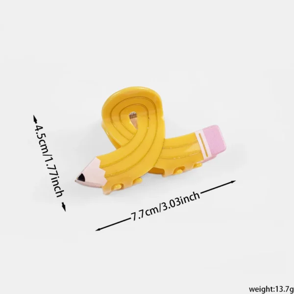 Pencil Hair Claw Hair Clip-3