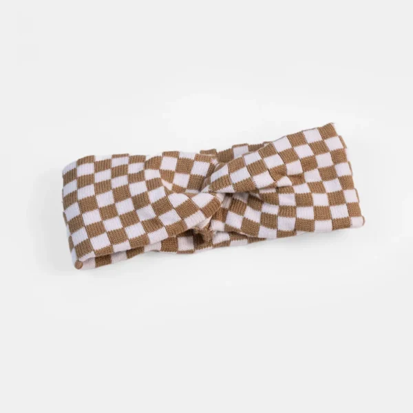 Checkerboard Knitted Wool