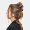 Checkerboard Acrylic Hair Claw Hairpin