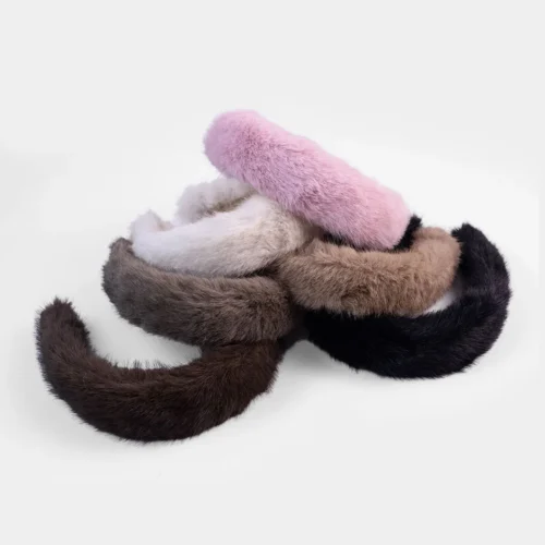 Plush Solid Color Headband-4