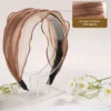 Mesh multi-layer solid color headband