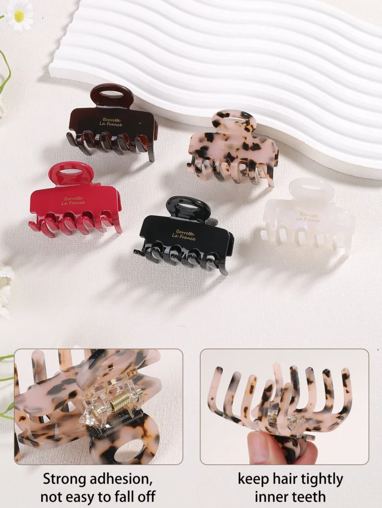 Square Acetate Hair Claws