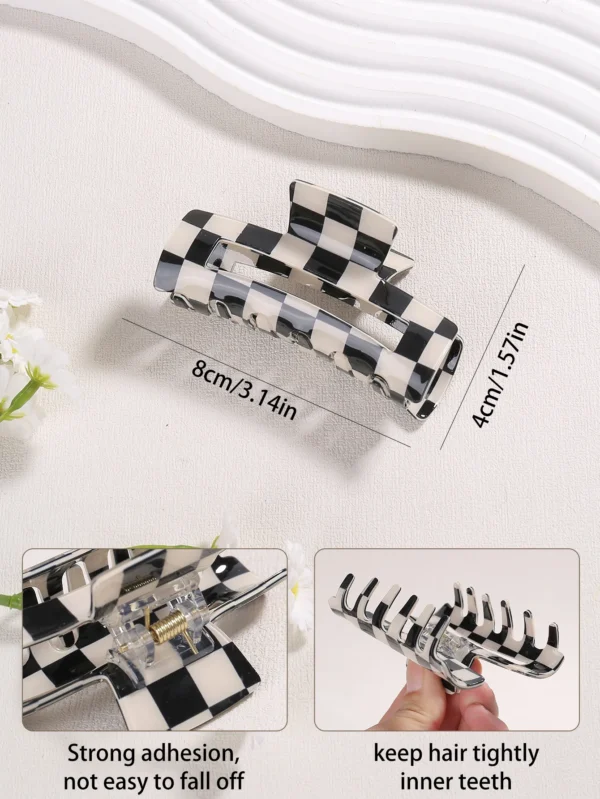 Checkerboard Hair Claws