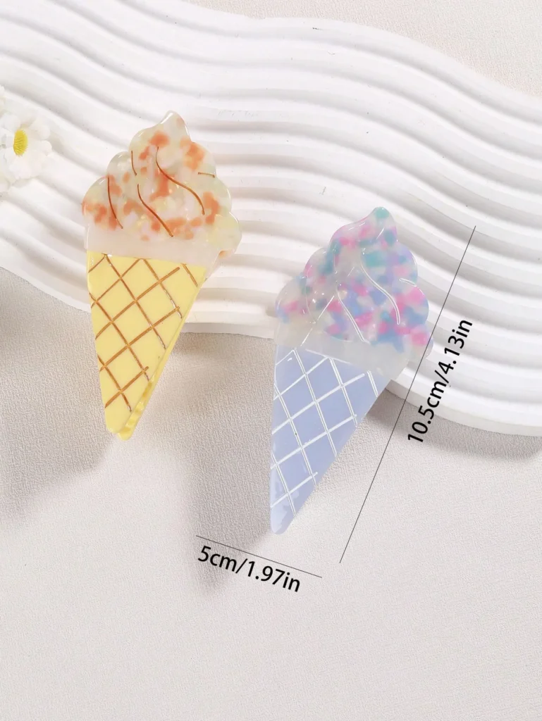 Ice Cream Acetate Hair Clip