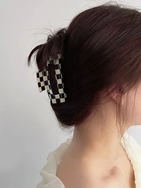 Checkerboard Hair Claws