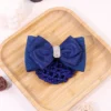 Diamond Solid Color Bow Hair Net