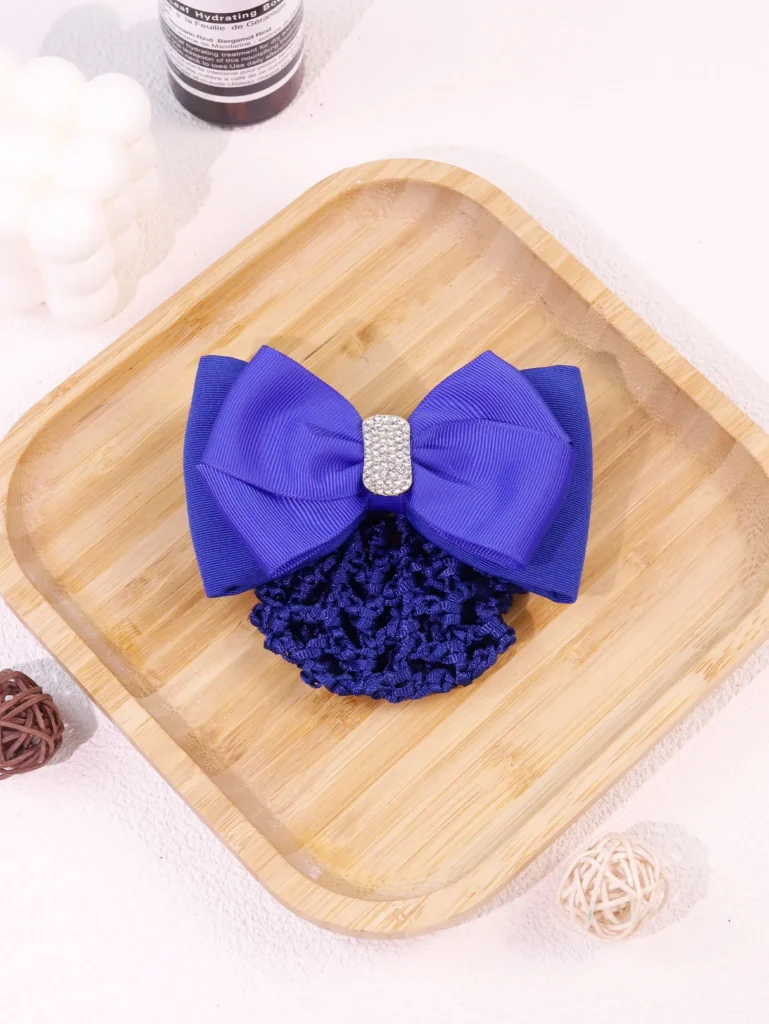 Diamond Solid Color Bow Hair Net