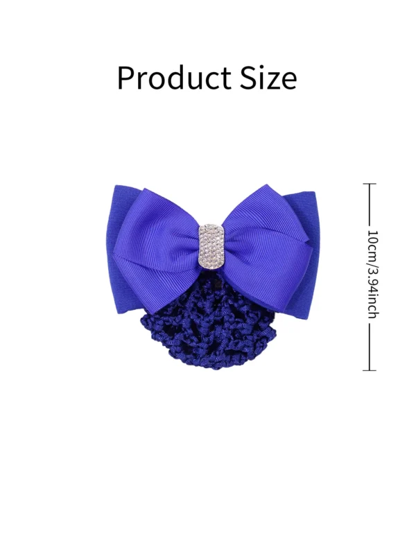 Diamond Solid Color Bow Hair Net