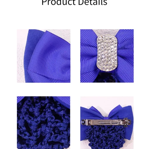 Diamond Solid Color Bow Hair Net