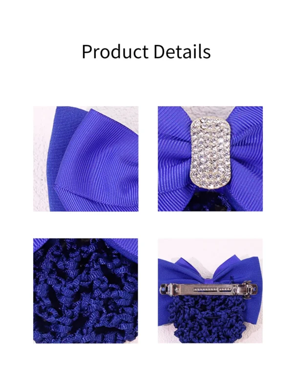 Diamond Solid Color Bow Hair Net