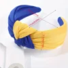 Patchwork solid color headband
